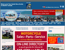 Tablet Screenshot of motorcycletourguidens.com